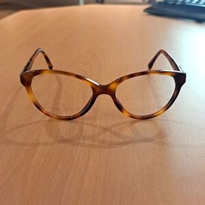 Almost vintage Chanel eyeglasses in Havana.